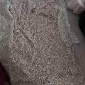 Expressed white dress