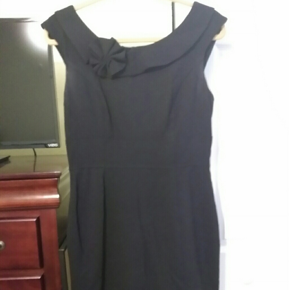 SOLD Beautiful Calvin Klein black bow dress size10