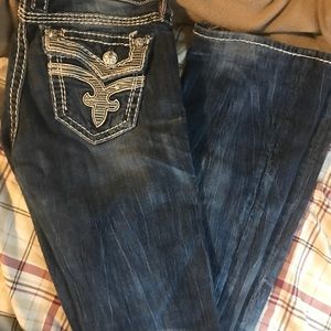 Kai boot cut rock revivals 26 inseam 31 or 32