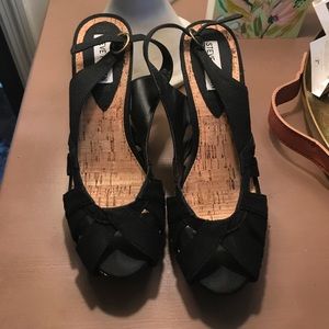 Steve Madden cork wedges