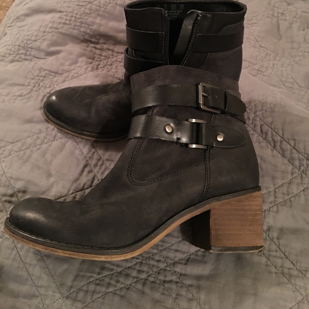 Franco Sarto Black Suede Bootie