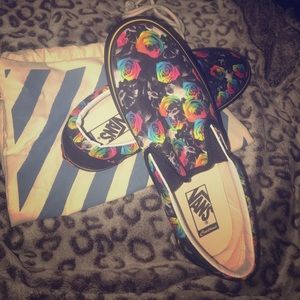 Rainbow Rose Vans