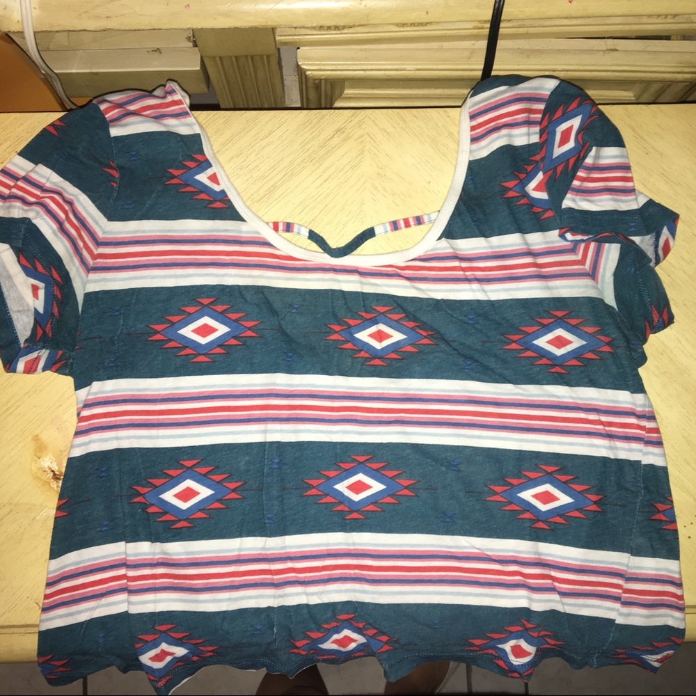 Crop Aztec Top