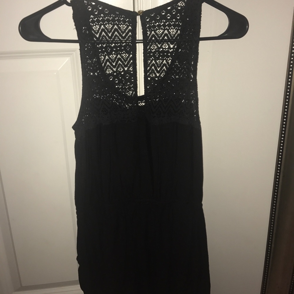 GUESS Lace Neckline Romper