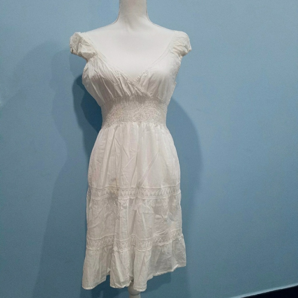 New Speechless V neck White Summer Dress