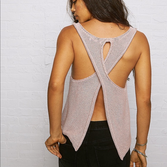 American Eagle Outfitters Tops - Don't Ask Why Knit Open-back Tank