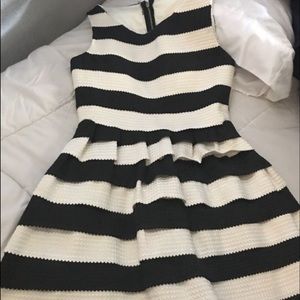 Francesca black nd white dress