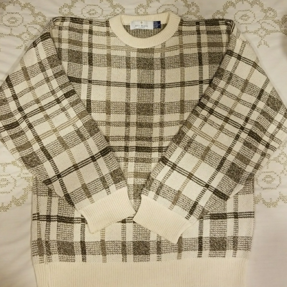 Bill Blass men's Crew Neck Sweater sz L