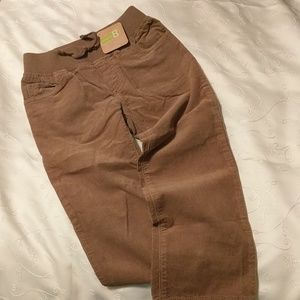 Brown slip- on toddler boy 4T pants