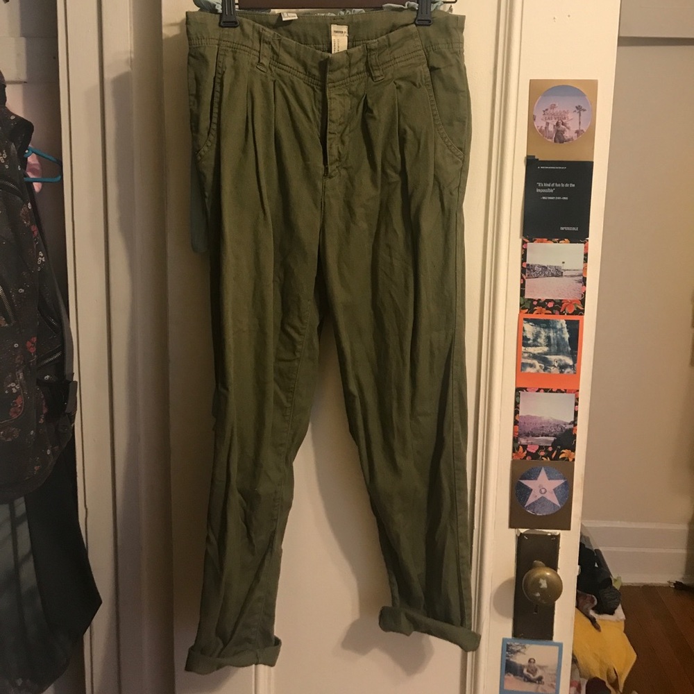 Army green pants