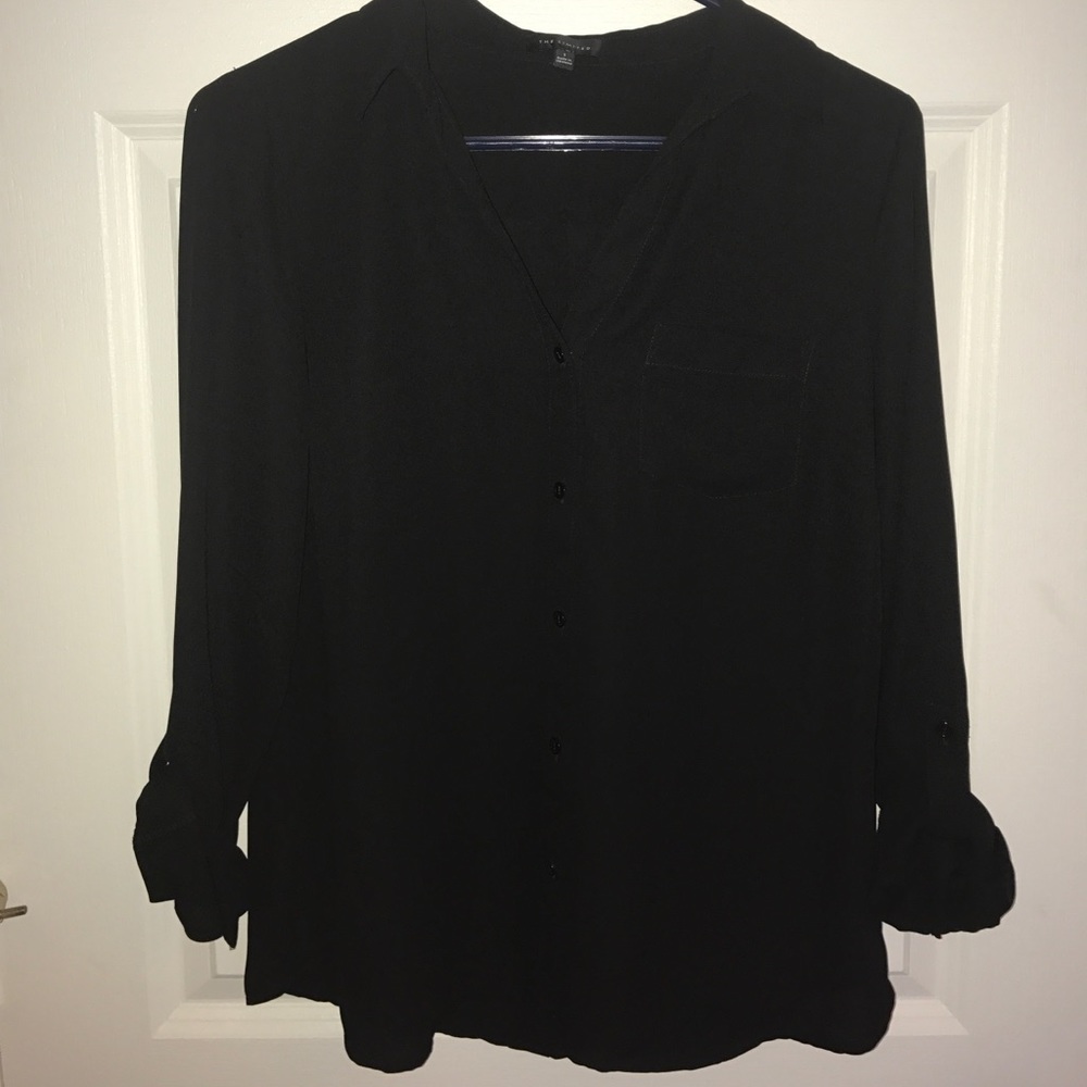 Black Button Down Blouse