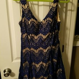 Blue cocktail dress