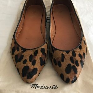 Leopard Print Madewell Calf Hair Flats