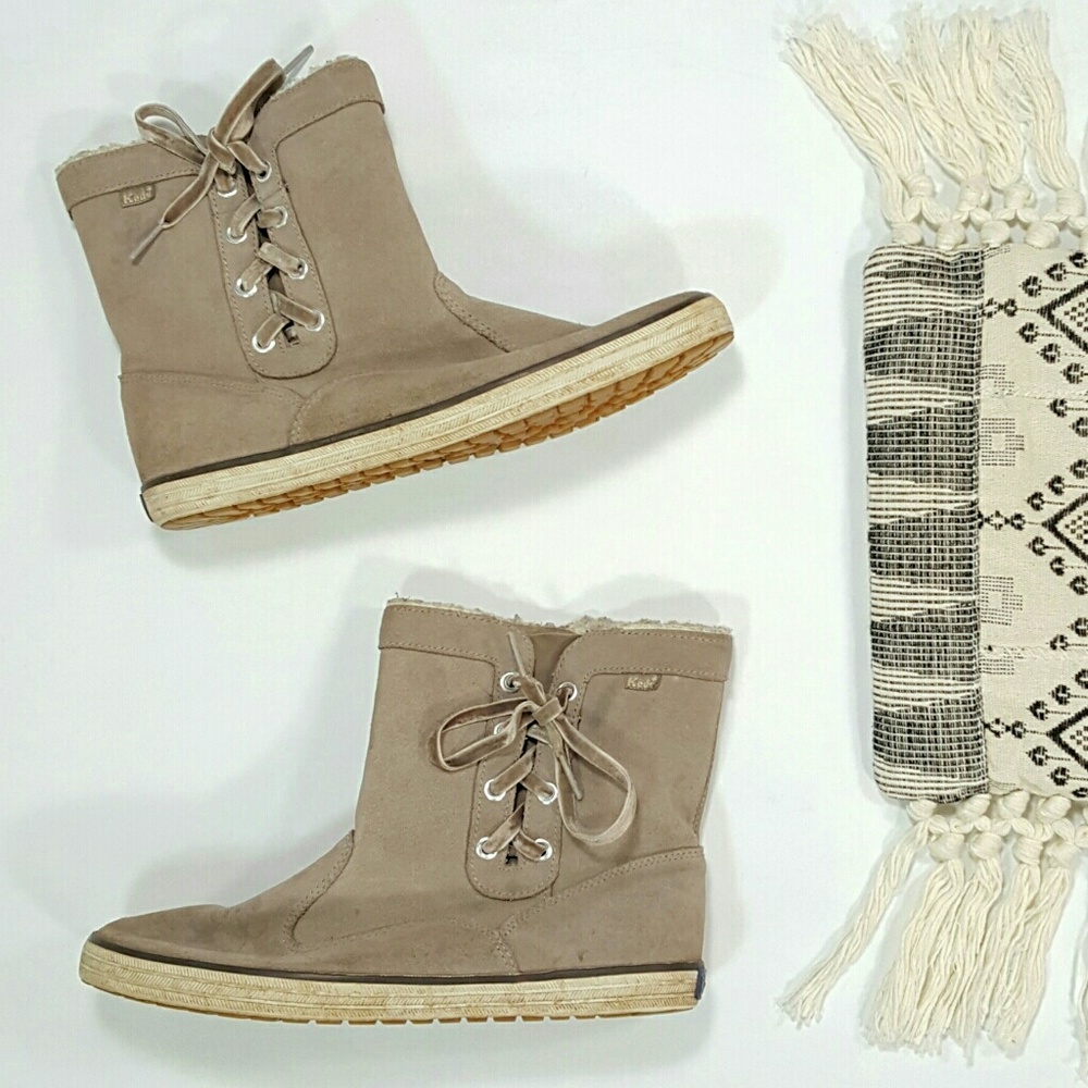 Keds Grey Suede Boot Sneakers