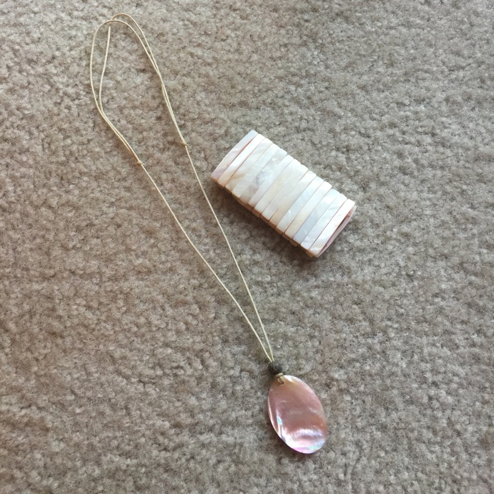 Handmade in Costa Rica necklace and bracelet set