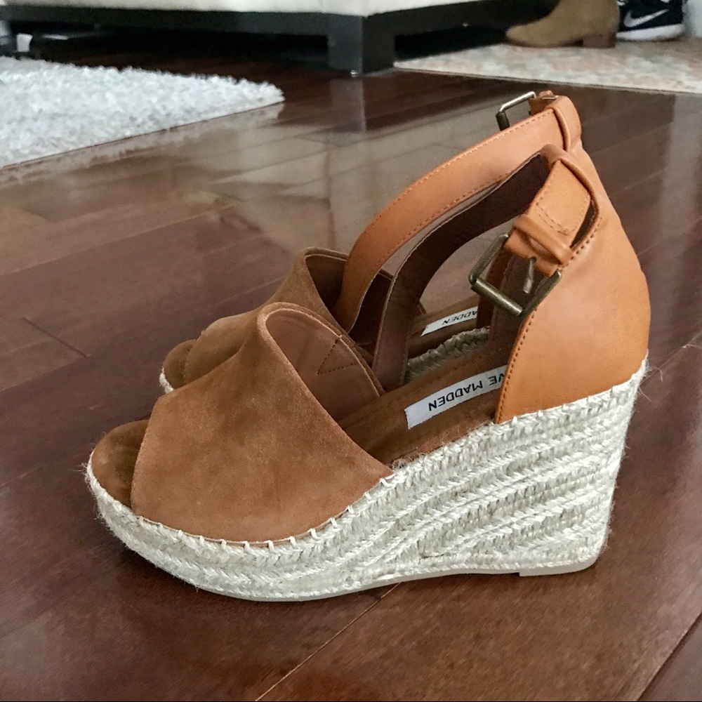Steve Madden suede espadrille wedges SOLDDDD