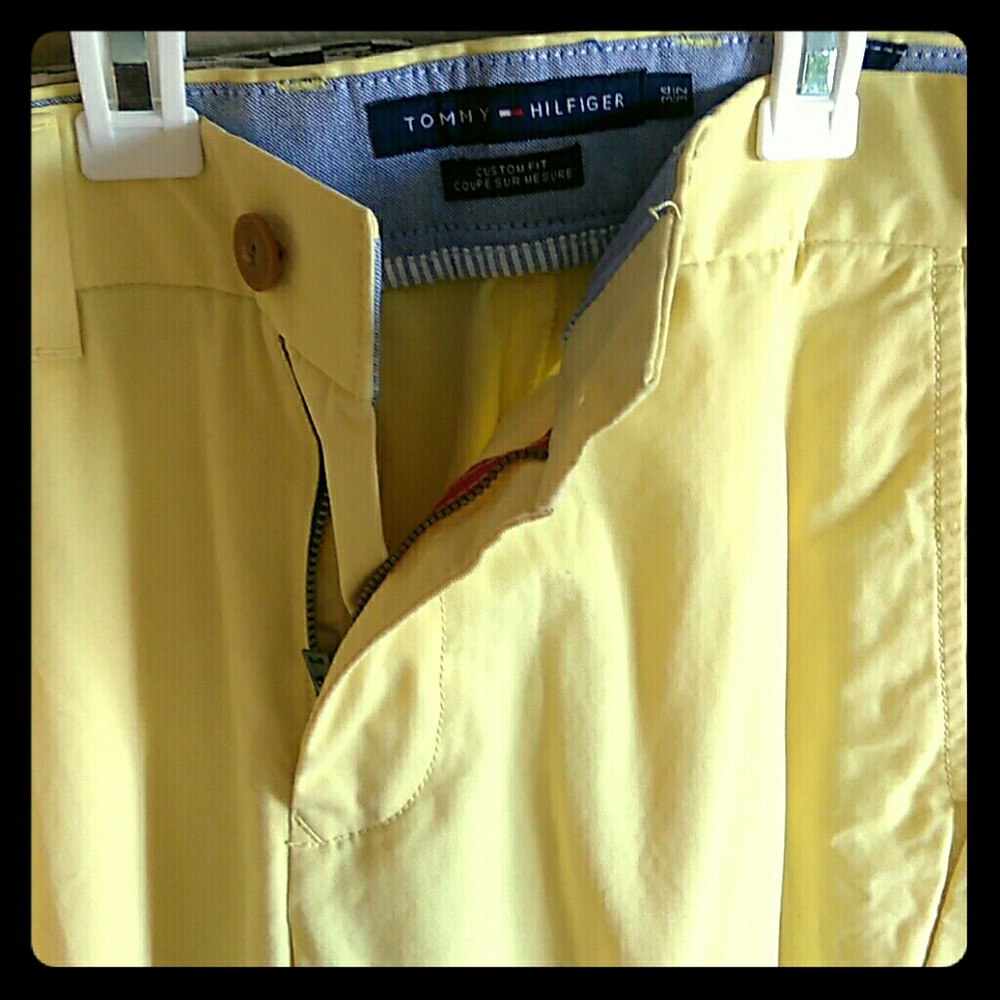 Yellow Tommy Hilfiger pants
