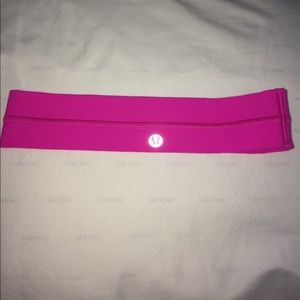 Hot pink Lululemon headband