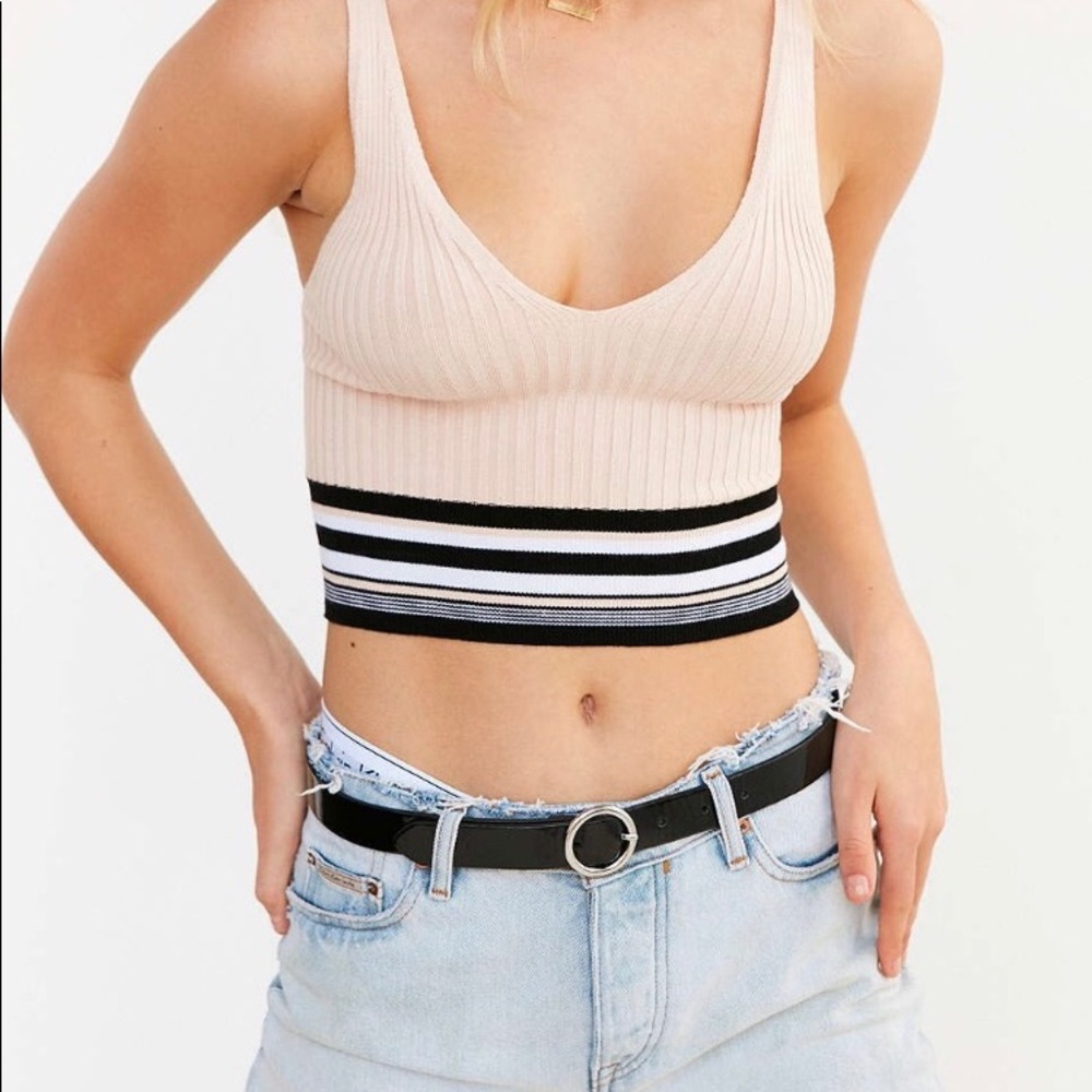 NWT BDG Striped Crop Top