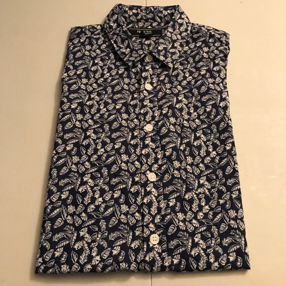 Feather button down