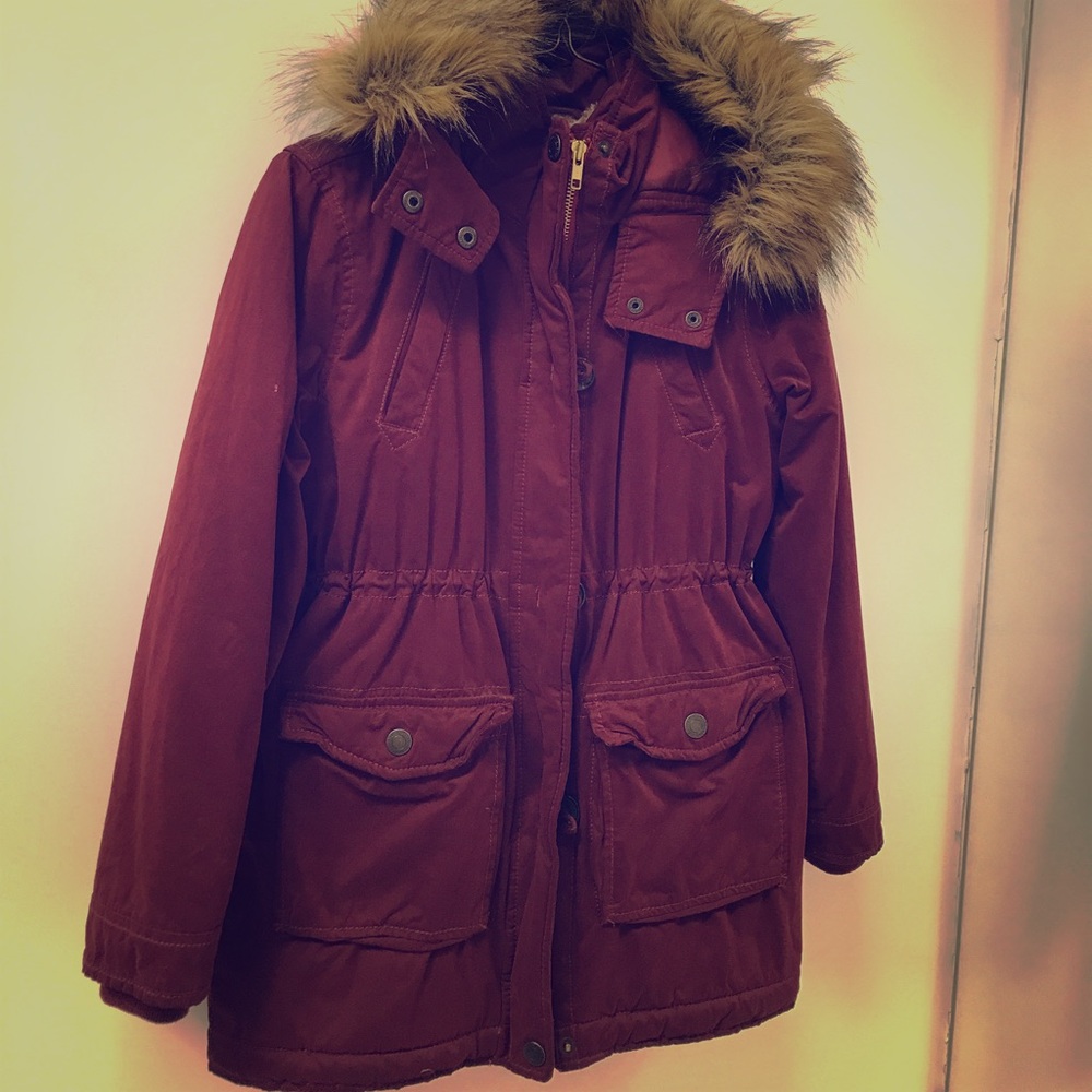 Abercrombie Fur Jacket Kids