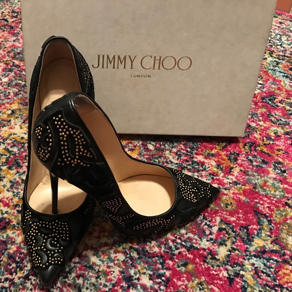 Jimmy Choo Anoux Black Pump