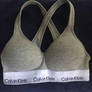 Calving Klein Padded Bralette NWOT