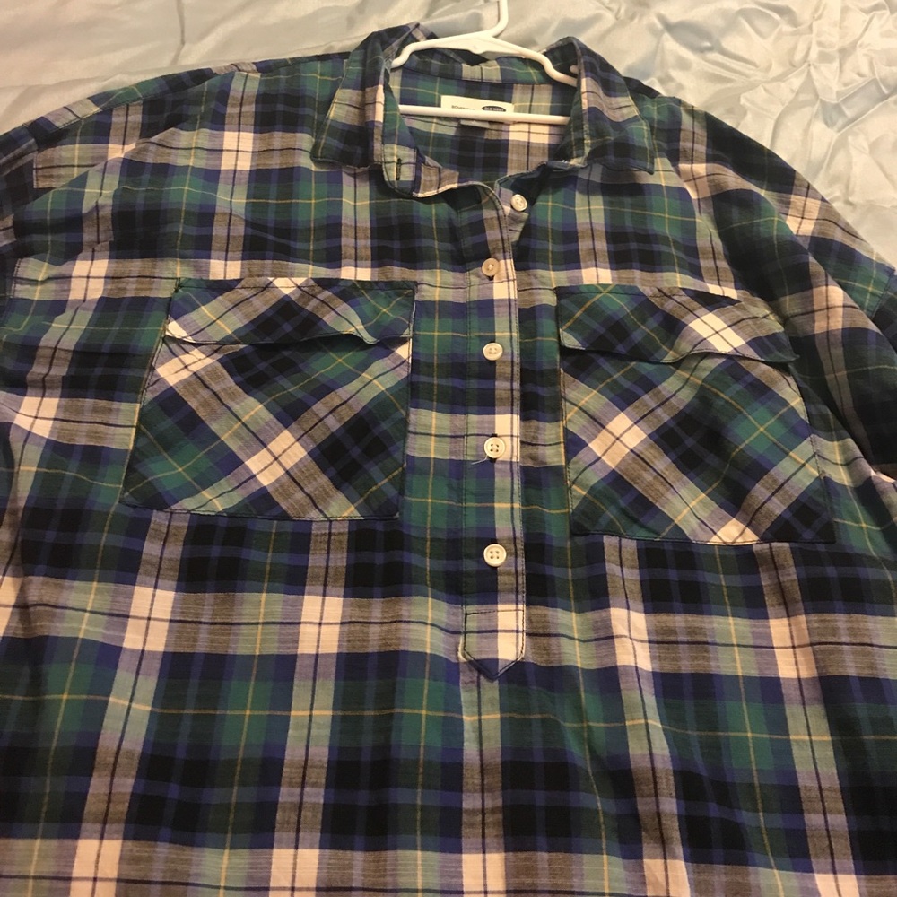 Large Old Navy plaid tunic