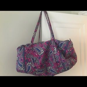 Vera Bradley Large Duffel Purple Paisley