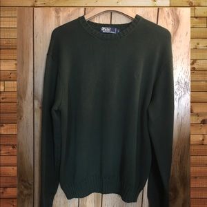 POLO By Ralph Lauren Dk Green Pullover Sweater SzL