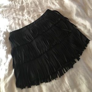 Fringed skirt