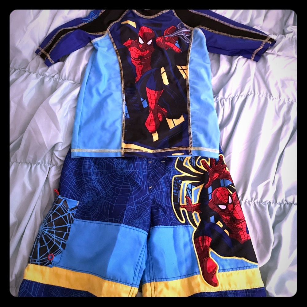 Swim trunks and top set