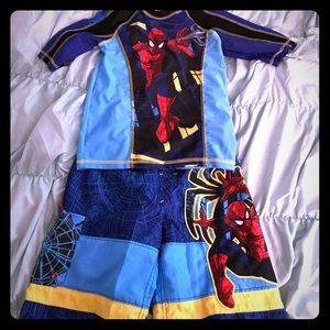 Swim trunks and top set