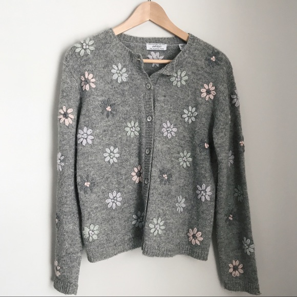 8s Lord And Taylor Floral Sweater 