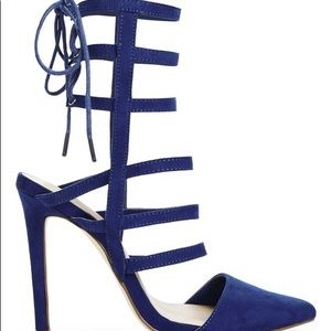 JustFab "Nataya" Cobalt Blue Heels
