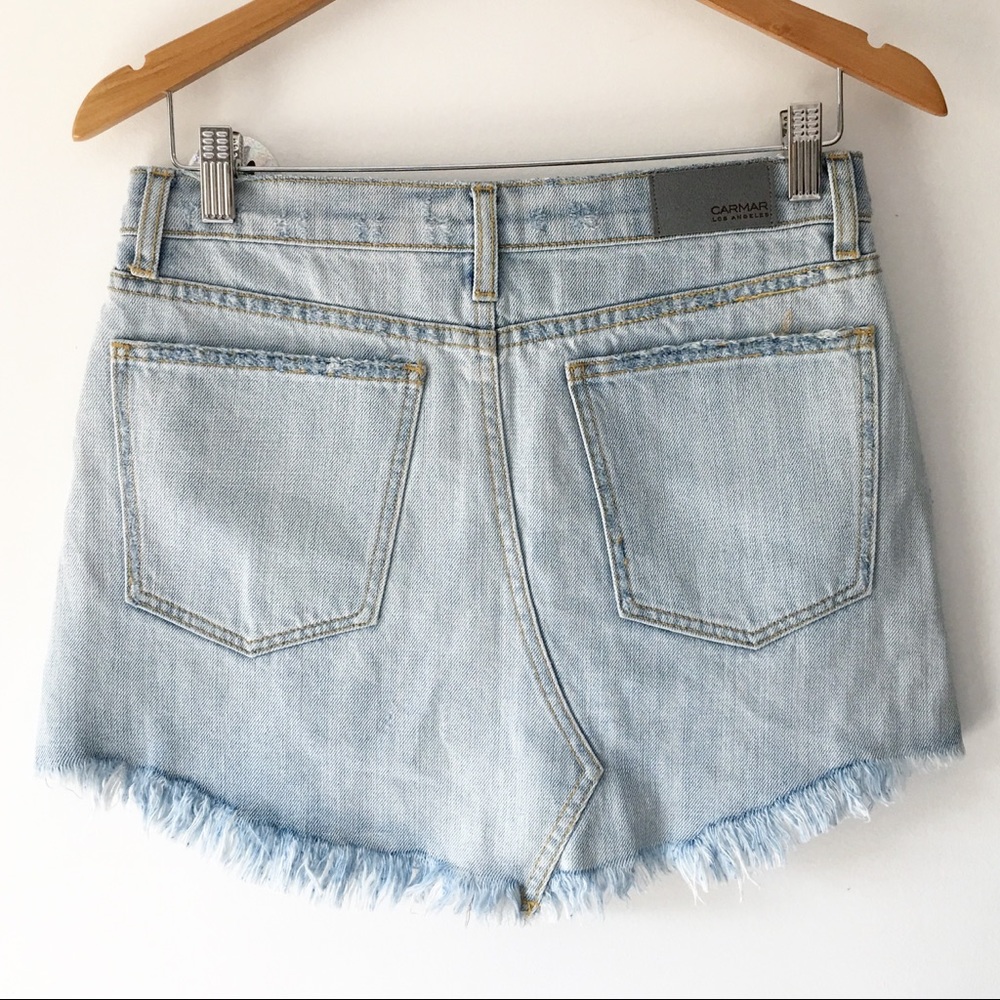 BNWT Carmar light wash Helena denim skirt - Picture 3 of 8