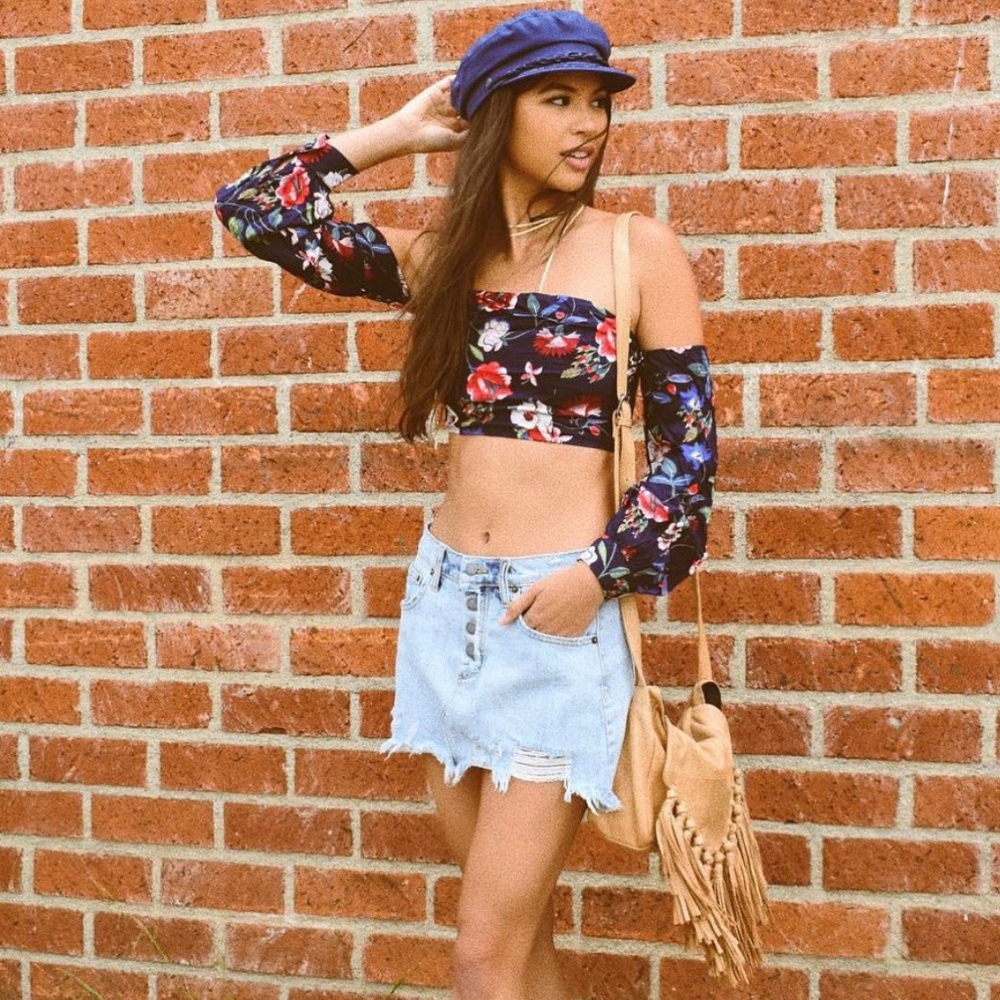 BNWT Carmar light wash Helena denim skirt - Picture 7 of 8