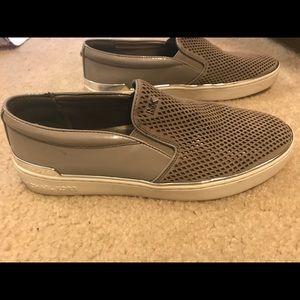 MICHAEL KORS KYLE PERFORATED SLIP ON SNEAKERS
