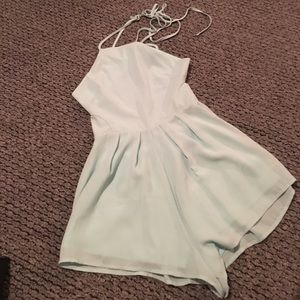 Mint green romper