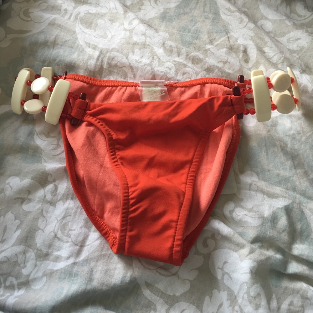 Anika Swim Bottoms with Bead Embellishments XS