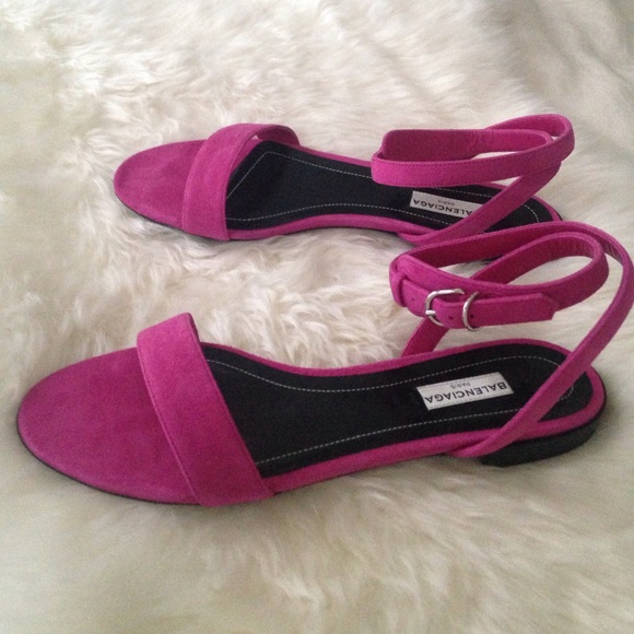 Balenciaga pink suede sandals🇮🇹 - Picture 2 of 7