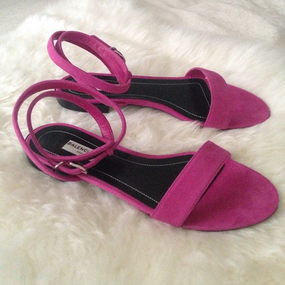 Balenciaga pink suede sandals🇮🇹 - Picture 3 of 7