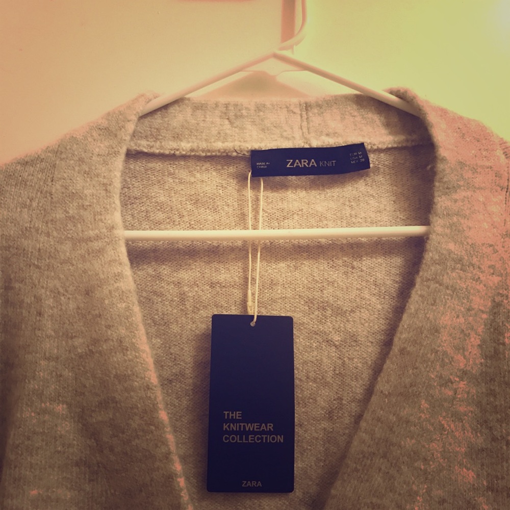 Over-sized ZARA knit cardigan