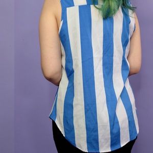 Tops - Blue Striped Top Tops - Blue Striped Top