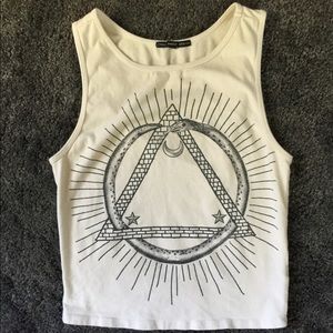 Truly Madly Deeply Crop Top Tank with graphic