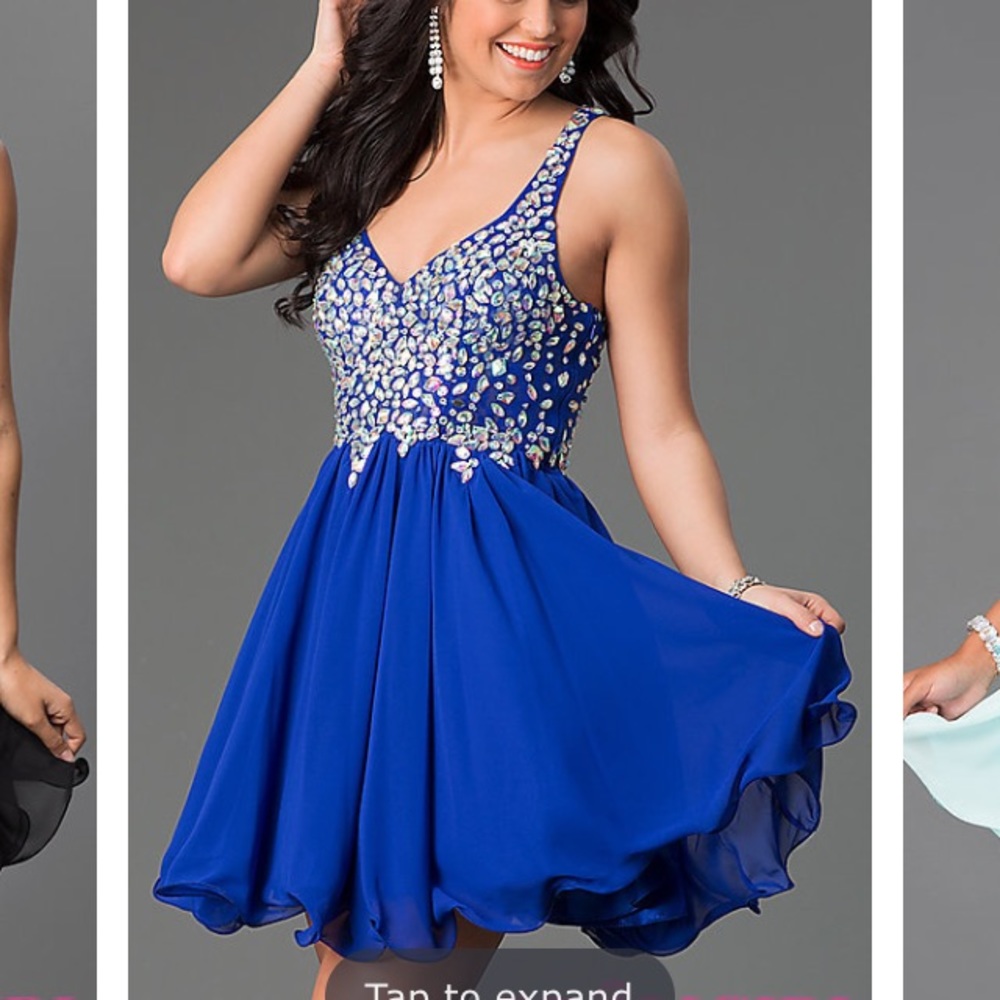 BLUE HOMECOMING DRESS