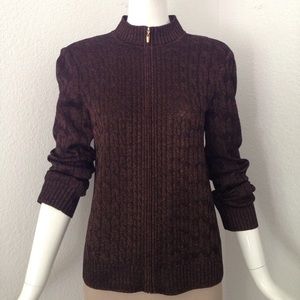 St. John front zipper sweater St. John front zipper sweater