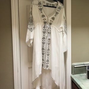 Boho white dress