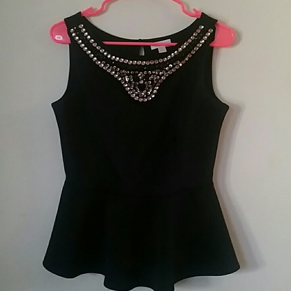 Bisou Bisou peplum top