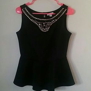 Bisou Bisou peplum top